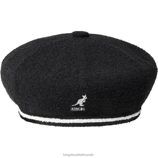 Kangol Unisex FB6D400 2-Tone Bermuda Jax Beret Accessories Black