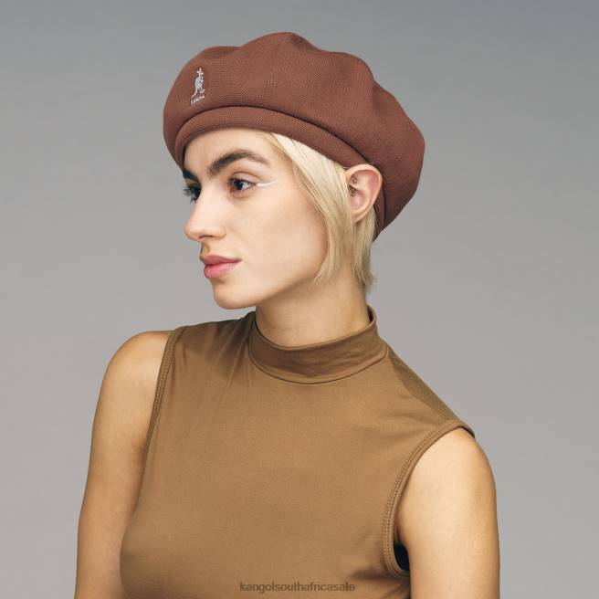 Kangol Unisex FB6D414 Bamboo Jax Beret Accessories Mahogany