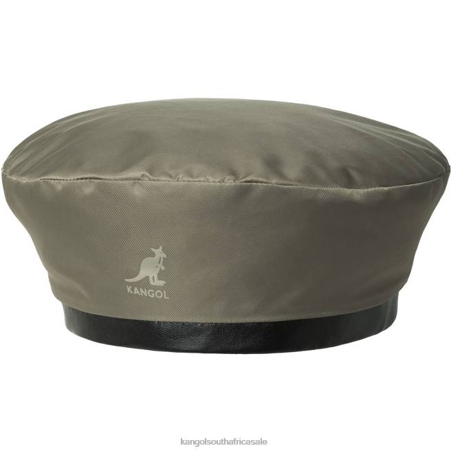 Kangol Unisex FB6D422 Nylon Plush Reversible Beret Accessories Off White/Oil Green