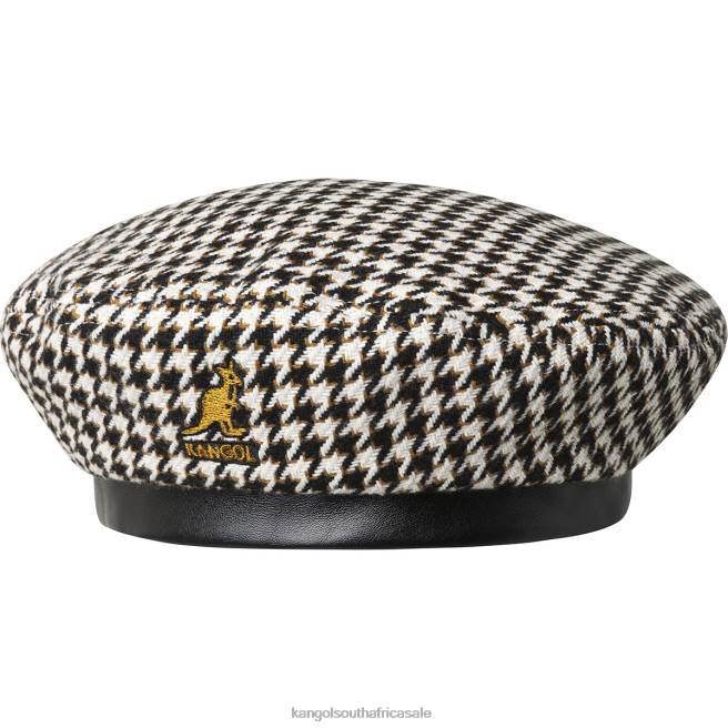 Kangol Unisex FB6D424 Tooth Grid Beret Accessories Black/White