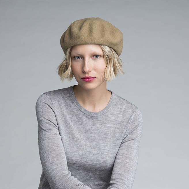 Kangol Unisex FB6D428 Anglobasque Beret Accessories Camel