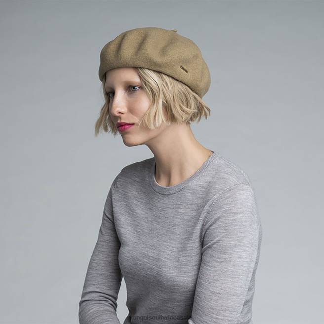 Kangol Unisex FB6D428 Anglobasque Beret Accessories Camel
