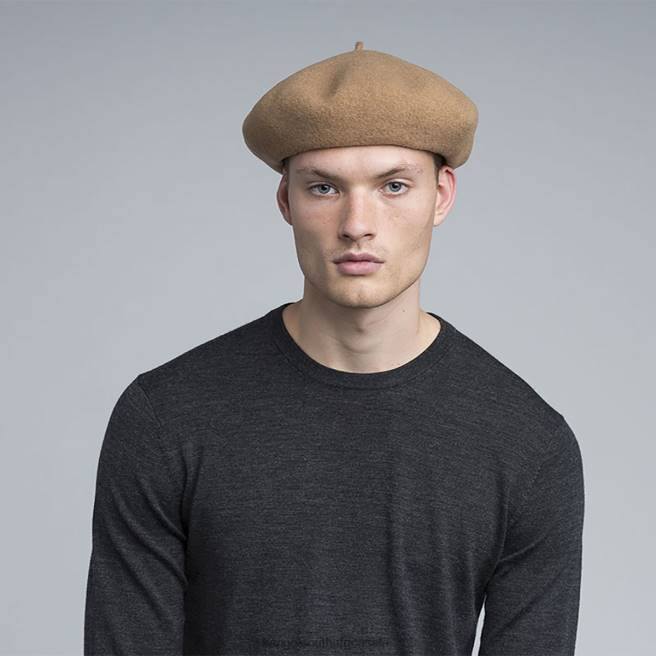 Kangol Unisex FB6D428 Anglobasque Beret Accessories Camel