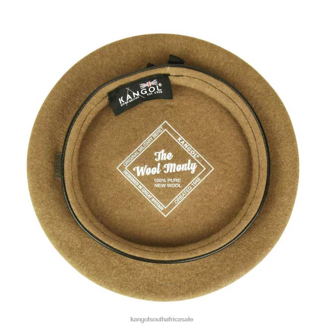 Kangol Unisex FB6D433 Monty Wool Beret Accessories Wood