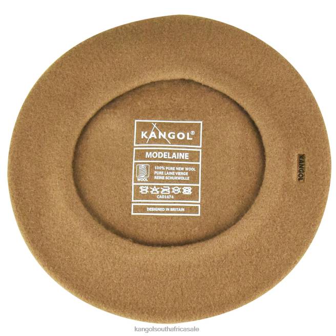 Kangol Unisex FB6D443 Modelaine Beret Accessories Camel