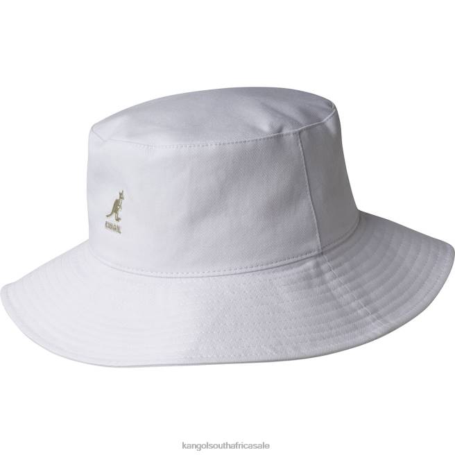 Kangol Unisex FB6D454 Washed Fisherman Accessories White