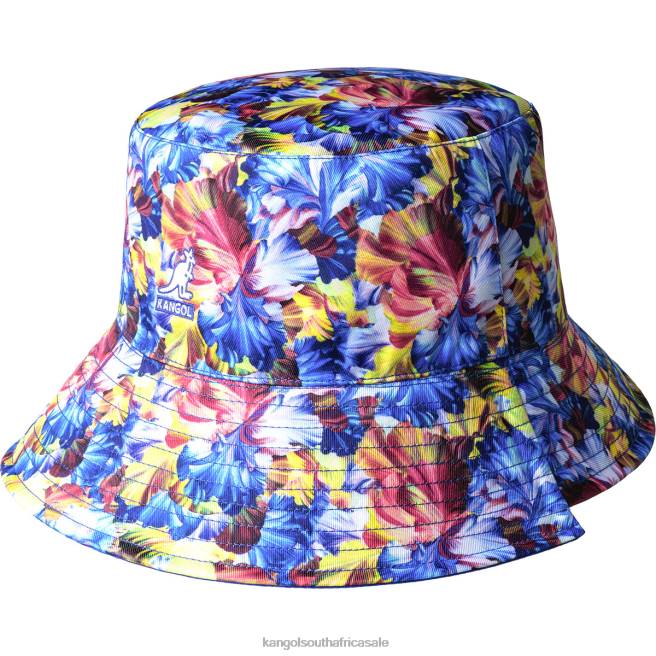 Kangol Unisex FB6D458 Floral Reversible Bucket Accessories Starry Blue Floral