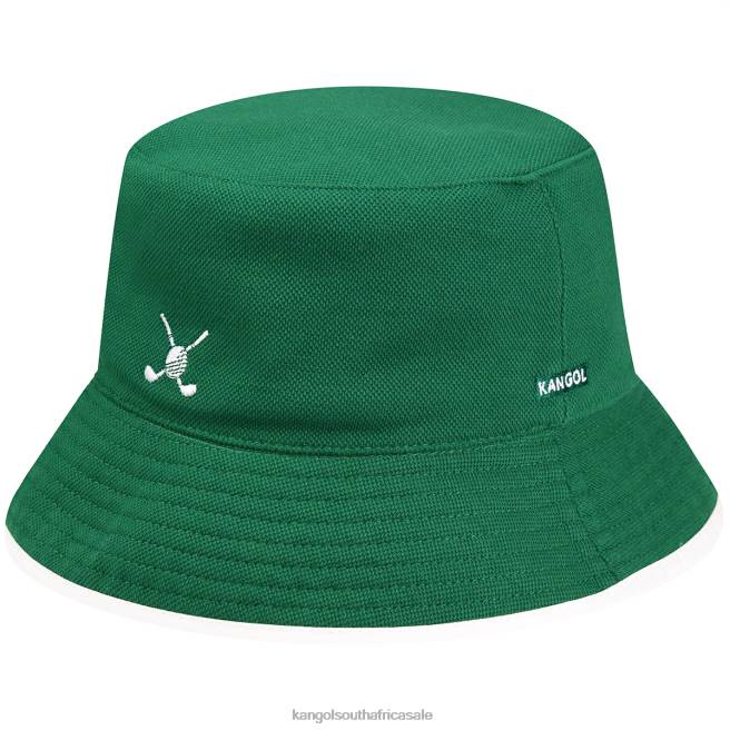 Kangol Unisex FB6D468 Golf Reversible Bucket Accessories Green/White