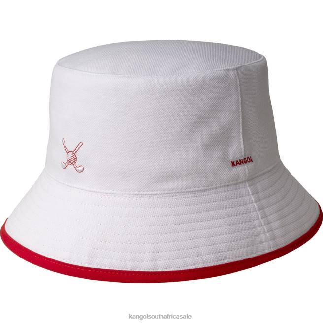 Kangol Unisex FB6D469 Golf Reversible Bucket Accessories White/Red