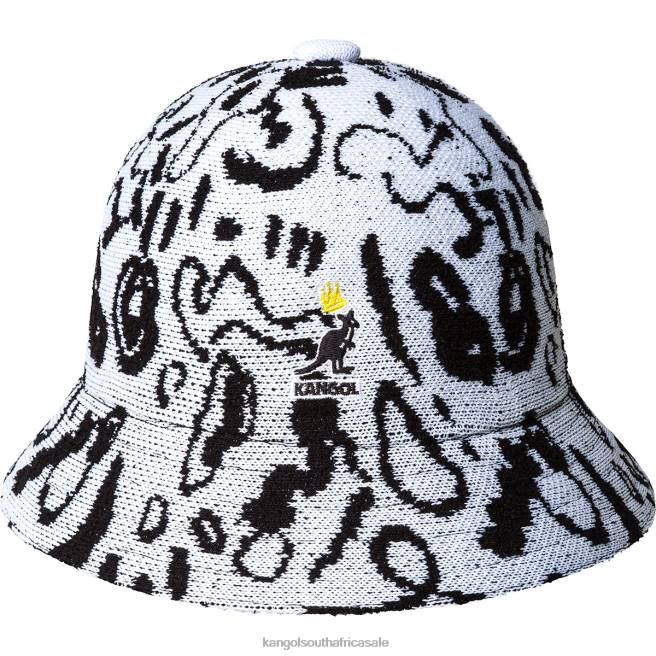 Kangol Unisex FB6D473 Street King Casual Accessories White/Black