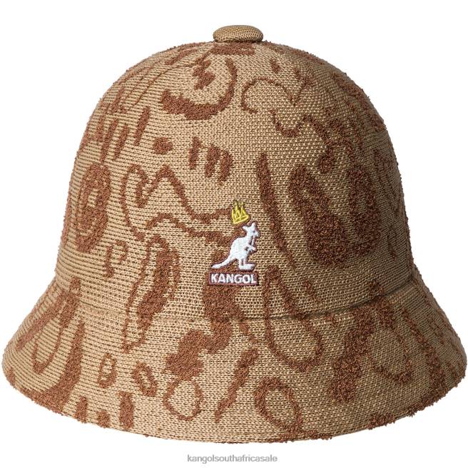 Kangol Unisex FB6D474 Street King Casual Accessories Mahogany/Tan