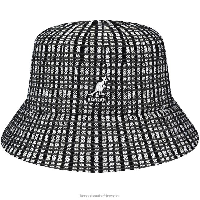 Kangol Unisex FB6D479 Prep Plaid Bucket Accessories Black Plaid