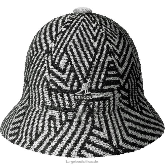 Kangol Unisex FB6D484 Virtual Grid Casual Accessories Moonstruck/Black