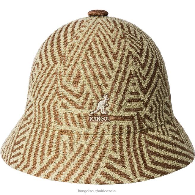 Kangol Unisex FB6D485 Virtual Grid Casual Accessories Mahogany/Oat