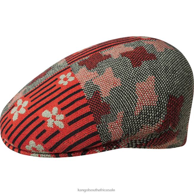 Kangol Unisex FB6D48 Nature Flip 504 Accessories Oil Green/Cherry Glow