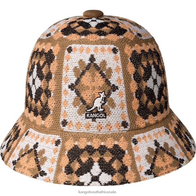 Kangol Unisex FB6D491 Arts & Crafts Casual Accessories Tan Multi