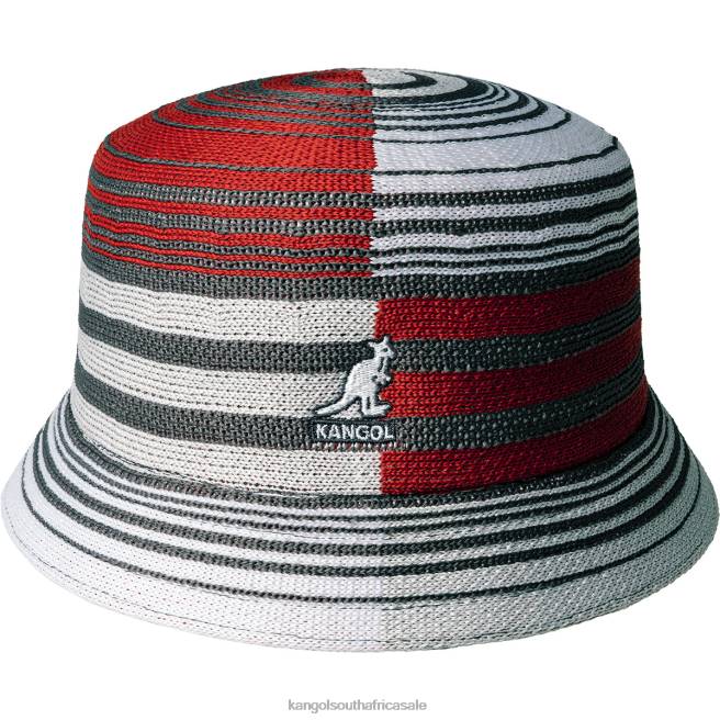 Kangol Unisex FB6D496 Digital Stripes Bin Accessories Charcoal Stripe