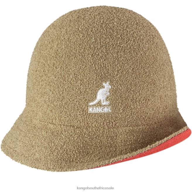 Kangol Unisex FB6D508 Flip It Reversible Casual Accessories Oat/Cherry Glow