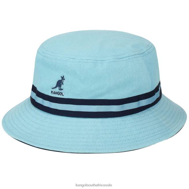Kangol Unisex FB6D529 Stripe Lahinch Accessories Light Blue