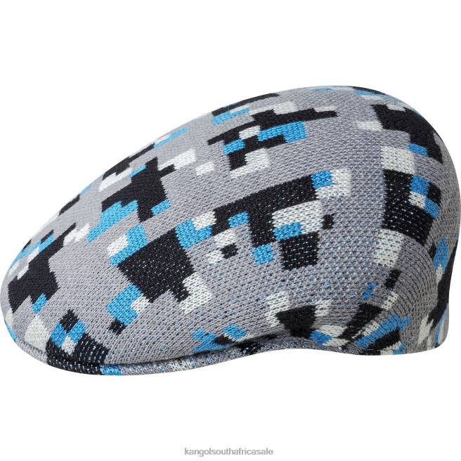 Kangol Unisex FB6D52 Pixelated Plaid 504 Accessories Grey/Black