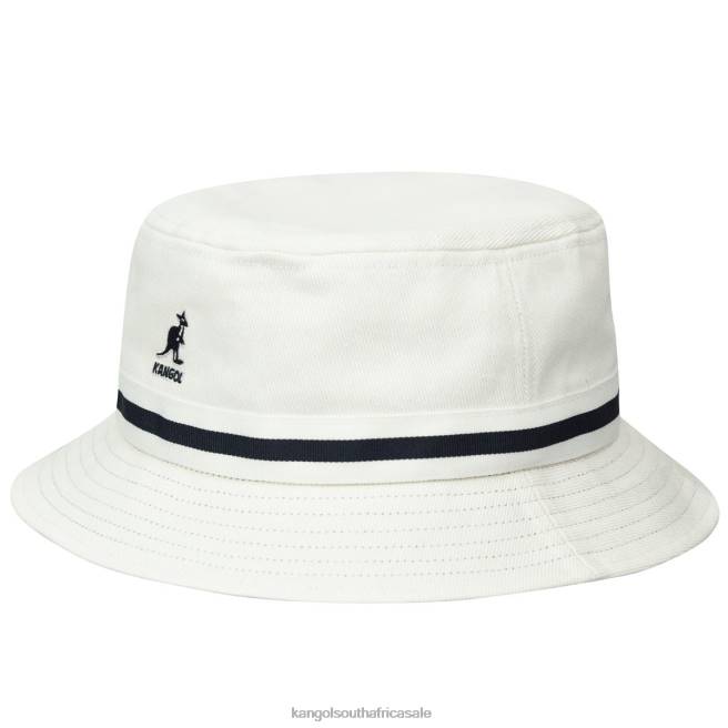 Kangol Unisex FB6D531 Stripe Lahinch Accessories White