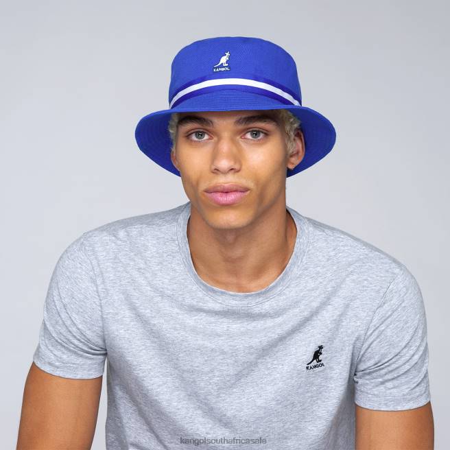 Kangol Unisex FB6D532 Stripe Lahinch Accessories Mykonos Blue