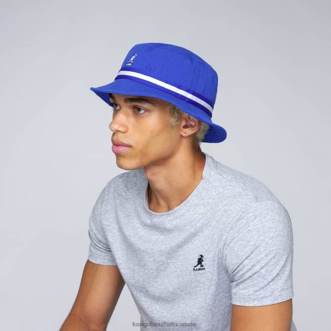Kangol Unisex FB6D532 Stripe Lahinch Accessories Mykonos Blue