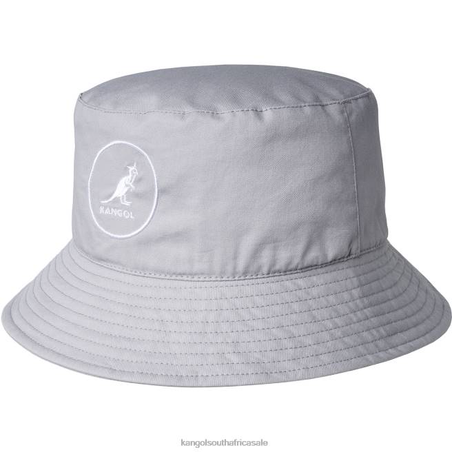 Kangol Unisex FB6D538 Cotton Bucket Accessories Light Grey