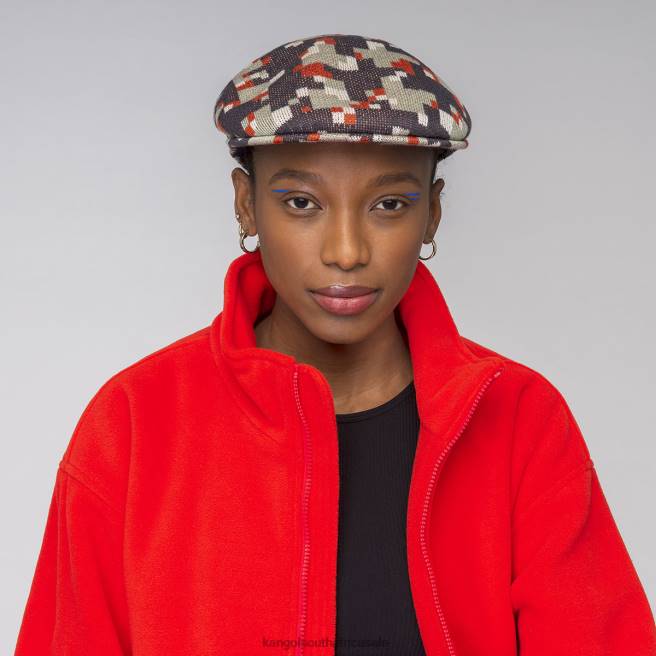 Kangol Unisex FB6D53 Pixelated Plaid 504 Accessories Deep Springs/Nickel