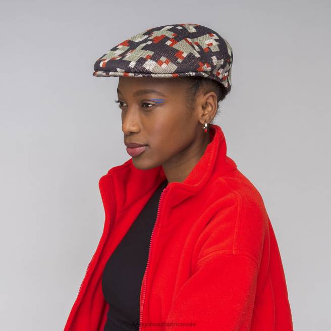 Kangol Unisex FB6D53 Pixelated Plaid 504 Accessories Deep Springs/Nickel