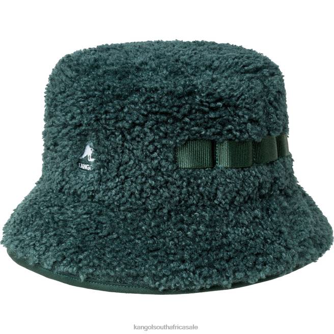 Kangol Unisex FB6D554 Faux Shearling Utility Bucket Accessories Pine