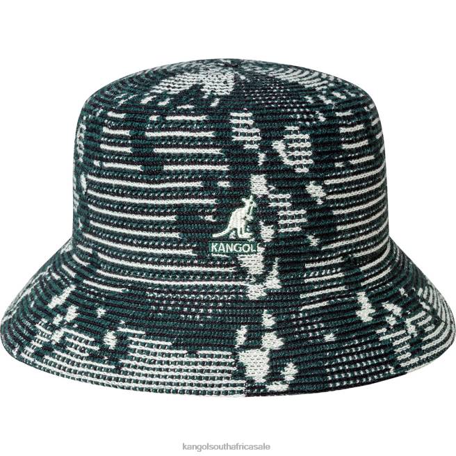 Kangol Unisex FB6D565 Camo Rib Bucket Accessories Pine