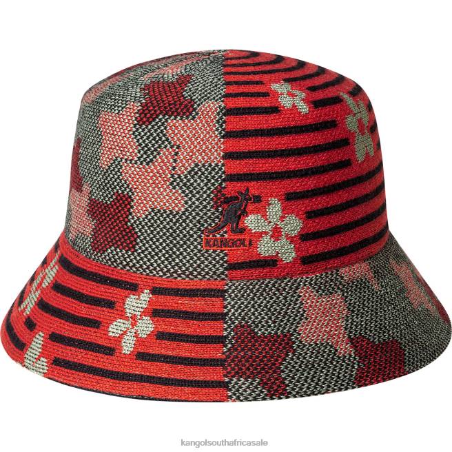 Kangol Unisex FB6D568 Nature Flip Lahinch Accessories Oil Green/Cherry Glow