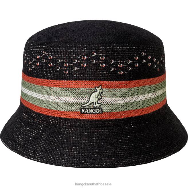 Kangol Unisex FB6D569 Slick Stripe Bin Accessories Black