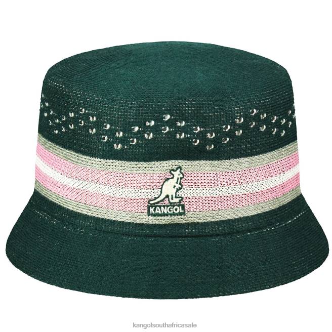Kangol Unisex FB6D571 Slick Stripe Bin Accessories Pine