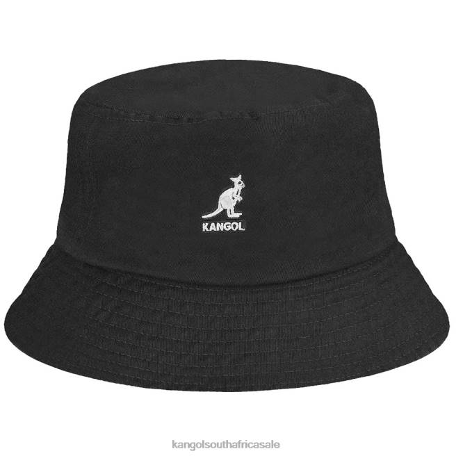 Kangol Unisex FB6D578 Washed Bucket Hat Accessories Black