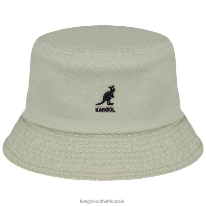 Kangol Unisex FB6D579 Washed Bucket Hat Accessories Khaki