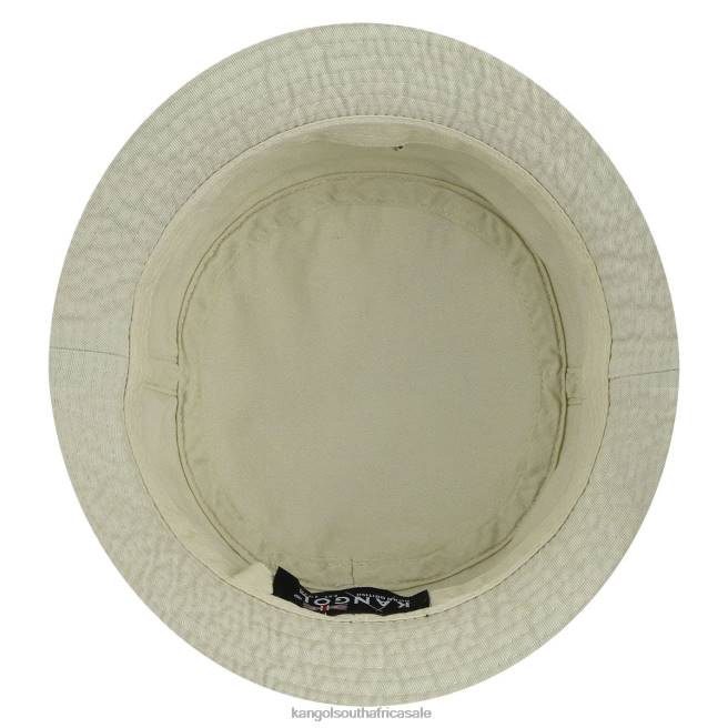 Kangol Unisex FB6D579 Washed Bucket Hat Accessories Khaki