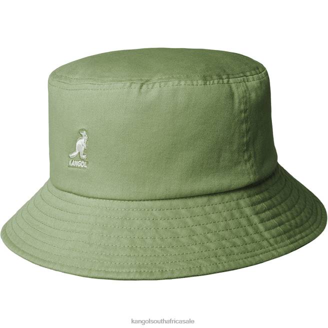 Kangol Unisex FB6D586 Washed Bucket Hat Accessories Oil Green