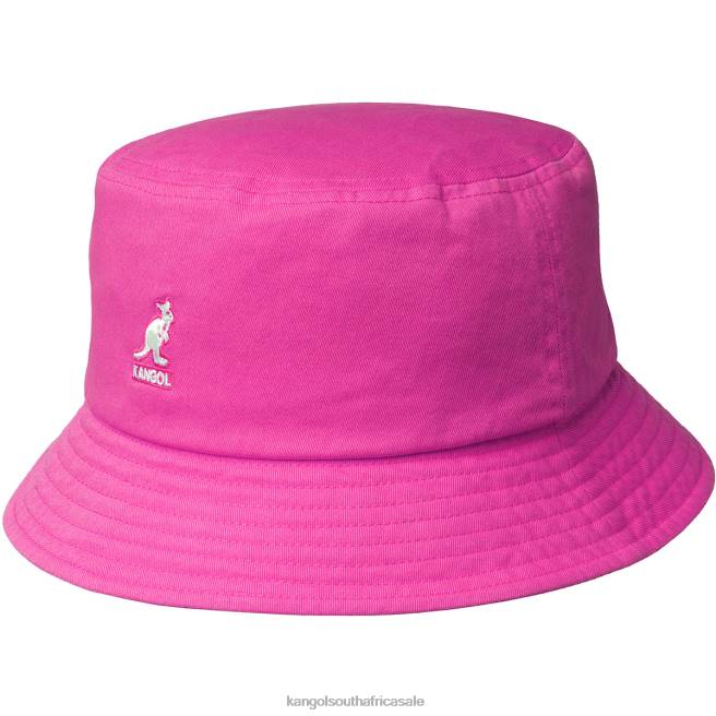 Kangol Unisex FB6D587 Washed Bucket Hat Accessories Electric Pink