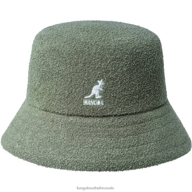 Kangol Unisex FB6D624 Bermuda Bucket Accessories Oil Green