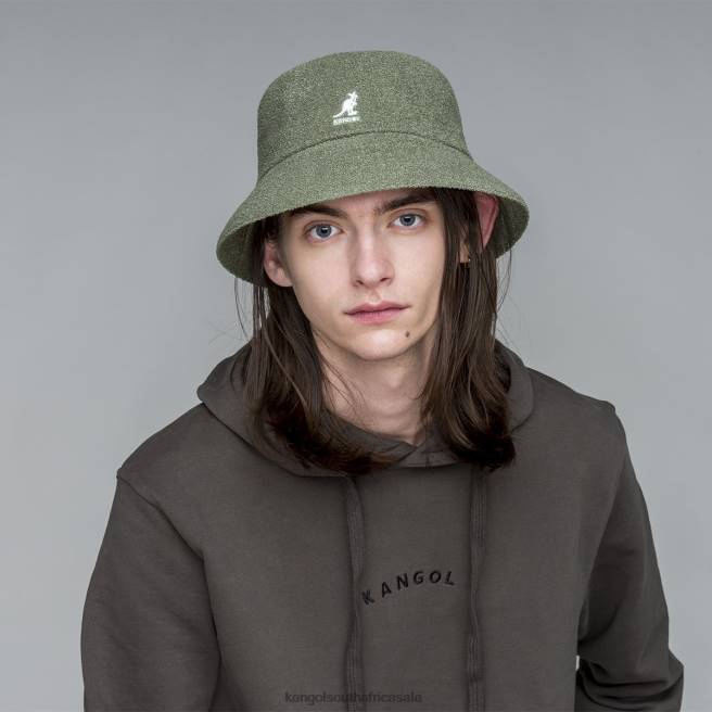 Kangol Unisex FB6D624 Bermuda Bucket Accessories Oil Green