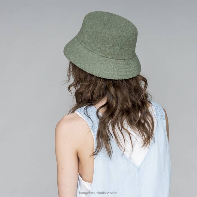 Kangol Unisex FB6D624 Bermuda Bucket Accessories Oil Green