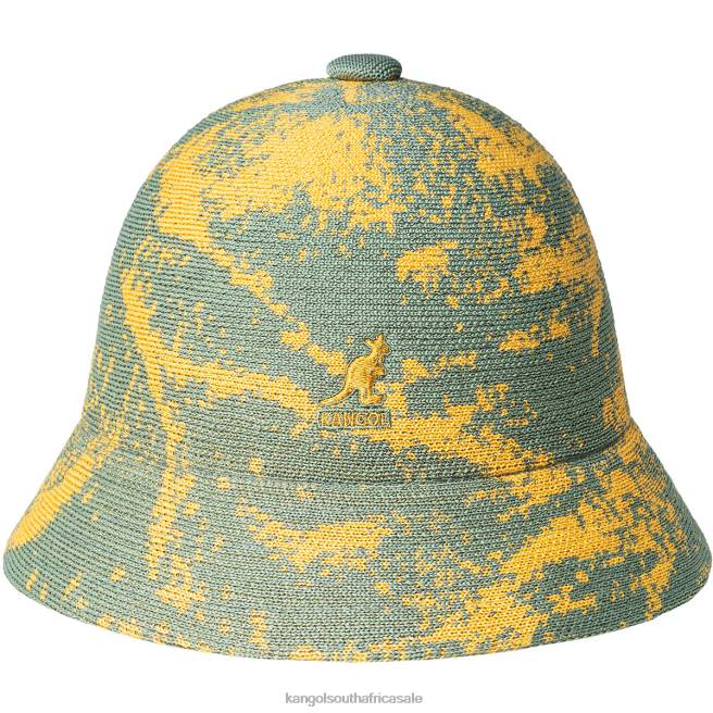 Kangol Unisex FB6D653 Airbrush Casual Accessories Oil Green/Warm Apricot