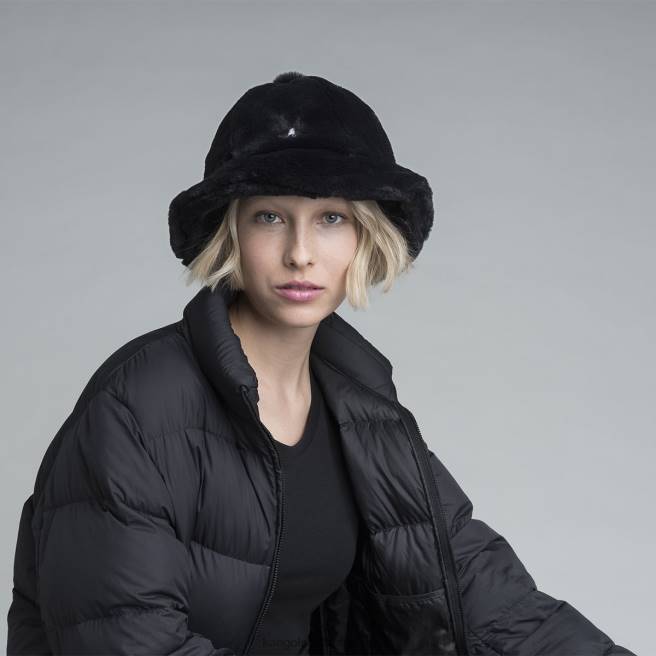 Kangol Unisex FB6D697 Faux Fur Casual Accessories Black