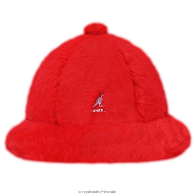 Kangol Unisex FB6D701 Faux Fur Casual Accessories Scarlet