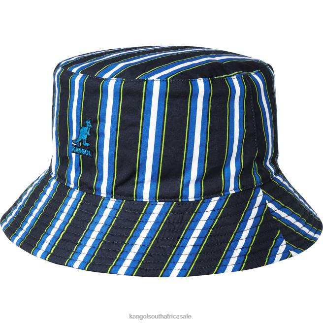 Kangol Unisex FB6D704 Double Pattern Bucket Accessories Navy