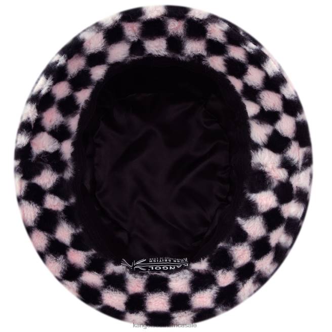Kangol Unisex FB6D713 Faux Fur Bucket Accessories Pepto Check