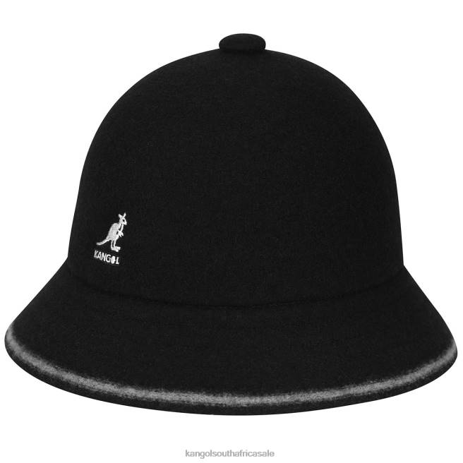 Kangol Unisex FB6D739 Stripe Casual Accessories Black/Off White