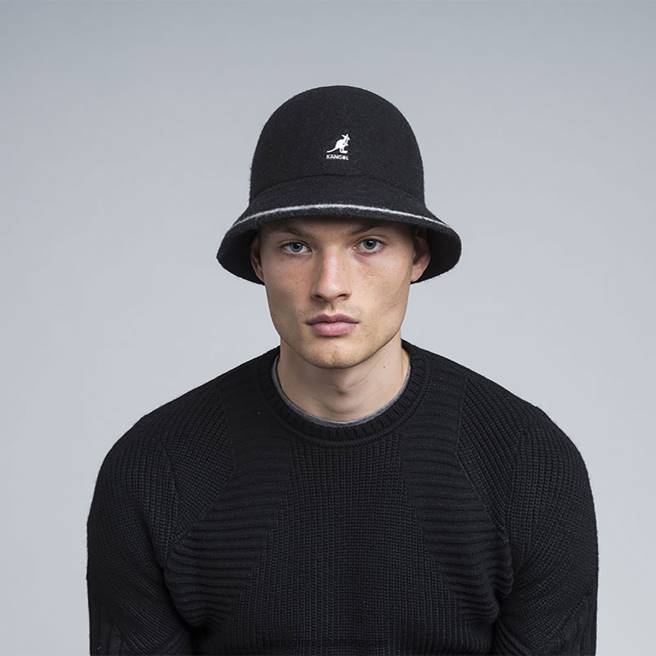 Kangol Unisex FB6D739 Stripe Casual Accessories Black/Off White